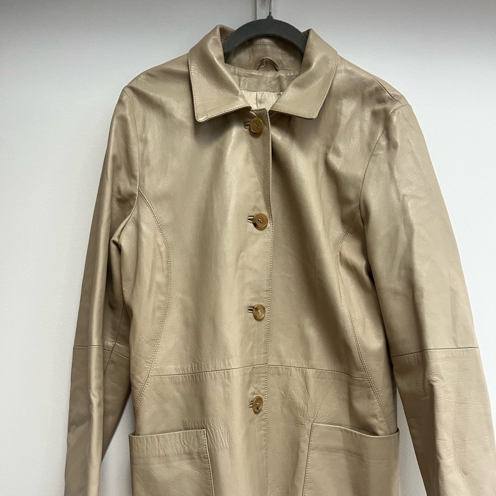 Leather Crème Jacket
